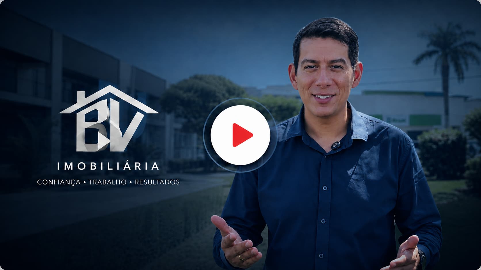 Bruno apresentando a história e o propósito da BV Imobiliária